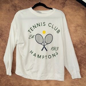 Green Envelope Cream Top Tennis Club Hamptons